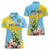 Saint Lucia Rosa Rubiginosa Women Polo Shirt With Sent Lisi Parrot - Wonder Print Shop