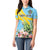 Saint Lucia Rosa Rubiginosa Women Polo Shirt With Sent Lisi Parrot - Wonder Print Shop