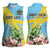 Saint Lucia Rosa Rubiginosa Women Sleeveless Polo Shirt With Sent Lisi Parrot - Wonder Print Shop