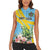 Saint Lucia Rosa Rubiginosa Women Sleeveless Polo Shirt With Sent Lisi Parrot - Wonder Print Shop