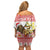 Personalized Ethiopia Christmas Family Matching Off Shoulder Short Dress and Hawaiian Shirt Lion of Judah - Melikam Gena!