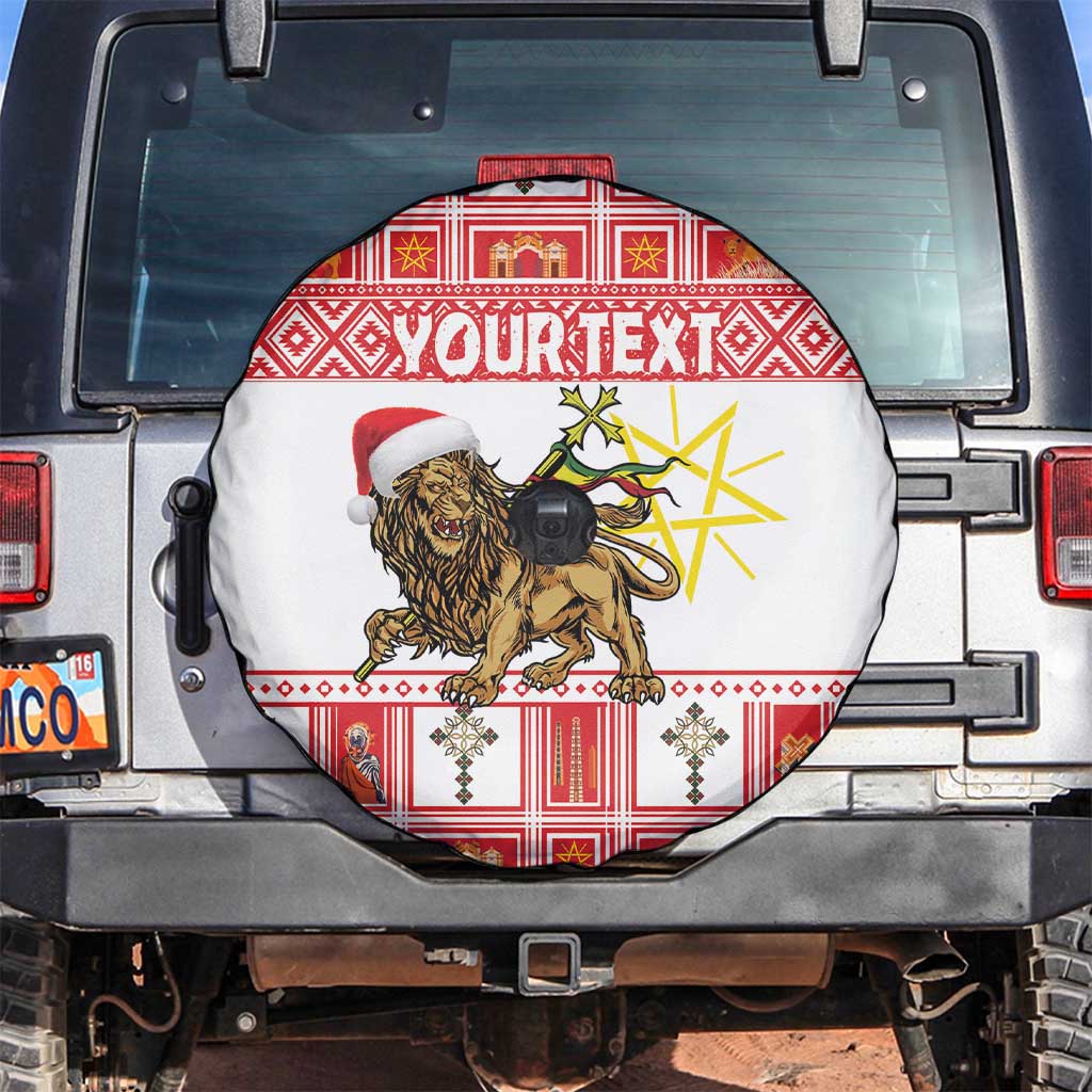 Personalized Ethiopia Christmas Spare Tire Cover Lion of Judah - Melikam Gena!