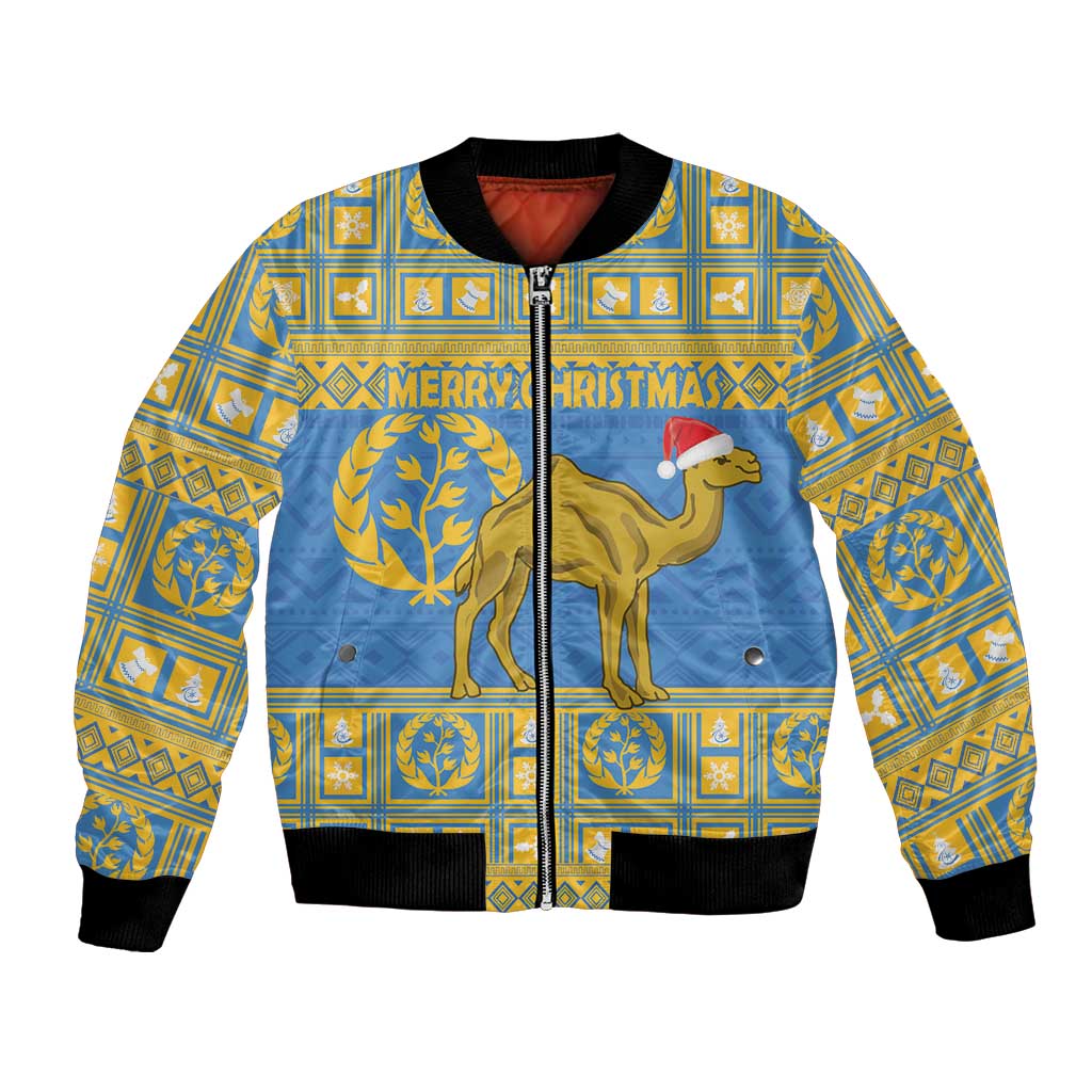 Personalized Eritrea Christmas Bomber Jacket Ruhus Beal Lidet - National Emblem