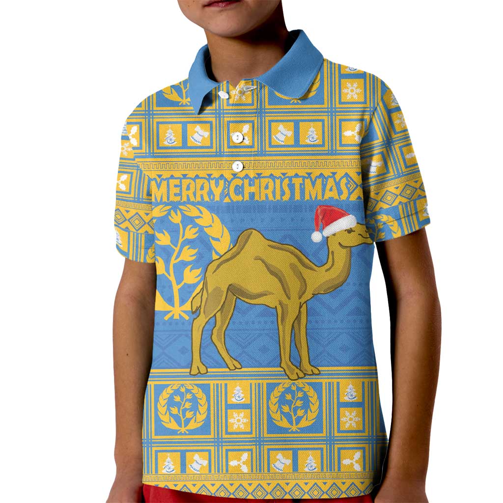 Personalized Eritrea Christmas Kid Polo Shirt Ruhus Beal Lidet - National Emblem