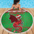 Personalized Wales Nadolig Llawen Beach Blanket Welsh Dragon Mascot - Merry Xmas - Wonder Print Shop