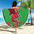 Personalized Wales Nadolig Llawen Beach Blanket Welsh Dragon Mascot - Merry Xmas - Wonder Print Shop