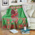 Personalized Wales Nadolig Llawen Blanket Welsh Dragon Mascot - Merry Xmas