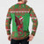 Personalized Wales Nadolig Llawen Button Sweatshirt Welsh Dragon Mascot - Merry Xmas - Wonder Print Shop