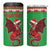 Personalized Wales Nadolig Llawen 4 in 1 Can Cooler Tumbler Welsh Dragon mascot - Merry Xmas - Wonder Print Shop