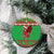 Personalized Wales Nadolig Llawen Ceramic Ornament Welsh Dragon mascot - Merry Xmas - Wonder Print Shop