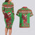 Personalized Wales Nadolig Llawen Couples Matching Long Sleeve Bodycon Dress and Hawaiian Shirt Welsh Dragon Mascot - Merry Xmas - Wonder Print Shop