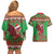 Personalized Wales Nadolig Llawen Couples Matching Off Shoulder Short Dress and Hawaiian Shirt Welsh Dragon Mascot - Merry Xmas - Wonder Print Shop