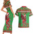 Personalized Wales Nadolig Llawen Couples Matching Short Sleeve Bodycon Dress and Hawaiian Shirt Welsh Dragon Mascot - Merry Xmas - Wonder Print Shop