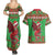 Personalized Wales Nadolig Llawen Couples Matching Summer Maxi Dress and Hawaiian Shirt Welsh Dragon Mascot - Merry Xmas - Wonder Print Shop