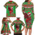 Personalized Wales Nadolig Llawen Family Matching Long Sleeve Bodycon Dress and Hawaiian Shirt Welsh Dragon Mascot - Merry Xmas - Wonder Print Shop