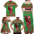 Personalized Wales Nadolig Llawen Family Matching Off Shoulder Maxi Dress and Hawaiian Shirt Welsh Dragon Mascot - Merry Xmas - Wonder Print Shop