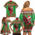 Personalized Wales Nadolig Llawen Family Matching Off Shoulder Short Dress and Hawaiian Shirt Welsh Dragon Mascot - Merry Xmas - Wonder Print Shop