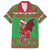 Personalized Wales Nadolig Llawen Family Matching Short Sleeve Bodycon Dress and Hawaiian Shirt Welsh Dragon Mascot - Merry Xmas - Wonder Print Shop