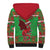 Personalized Wales Nadolig Llawen Sherpa Hoodie Welsh Dragon Mascot - Merry Xmas