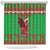 Personalized Wales Nadolig Llawen Shower Curtain Welsh Dragon Mascot - Merry Xmas