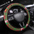 Wales Nadolig Llawen Steering Wheel Cover Welsh Dragon Mascot - Merry Xmas - Wonder Print Shop