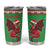 Personalized Wales Nadolig Llawen Tumbler Cup Welsh Dragon mascot - Merry Xmas