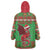 Personalized Wales Nadolig Llawen Wearable Blanket Hoodie Welsh Dragon Mascot - Merry Xmas