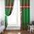 Personalized Wales Nadolig Llawen Window Curtain Welsh Dragon Mascot - Merry Xmas