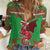 Personalized Wales Nadolig Llawen Women Casual Shirt Welsh Dragon Mascot - Merry Xmas - Wonder Print Shop