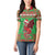 Personalized Wales Nadolig Llawen Women Polo Shirt Welsh Dragon Mascot - Merry Xmas