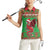 Personalized Wales Nadolig Llawen Women Sleeveless Polo Shirt Welsh Dragon Mascot - Merry Xmas