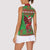 Personalized Wales Nadolig Llawen Women Sleeveless Polo Shirt Welsh Dragon Mascot - Merry Xmas