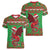 Personalized Wales Nadolig Llawen Women V-Neck T-Shirt Welsh Dragon Mascot - Merry Xmas