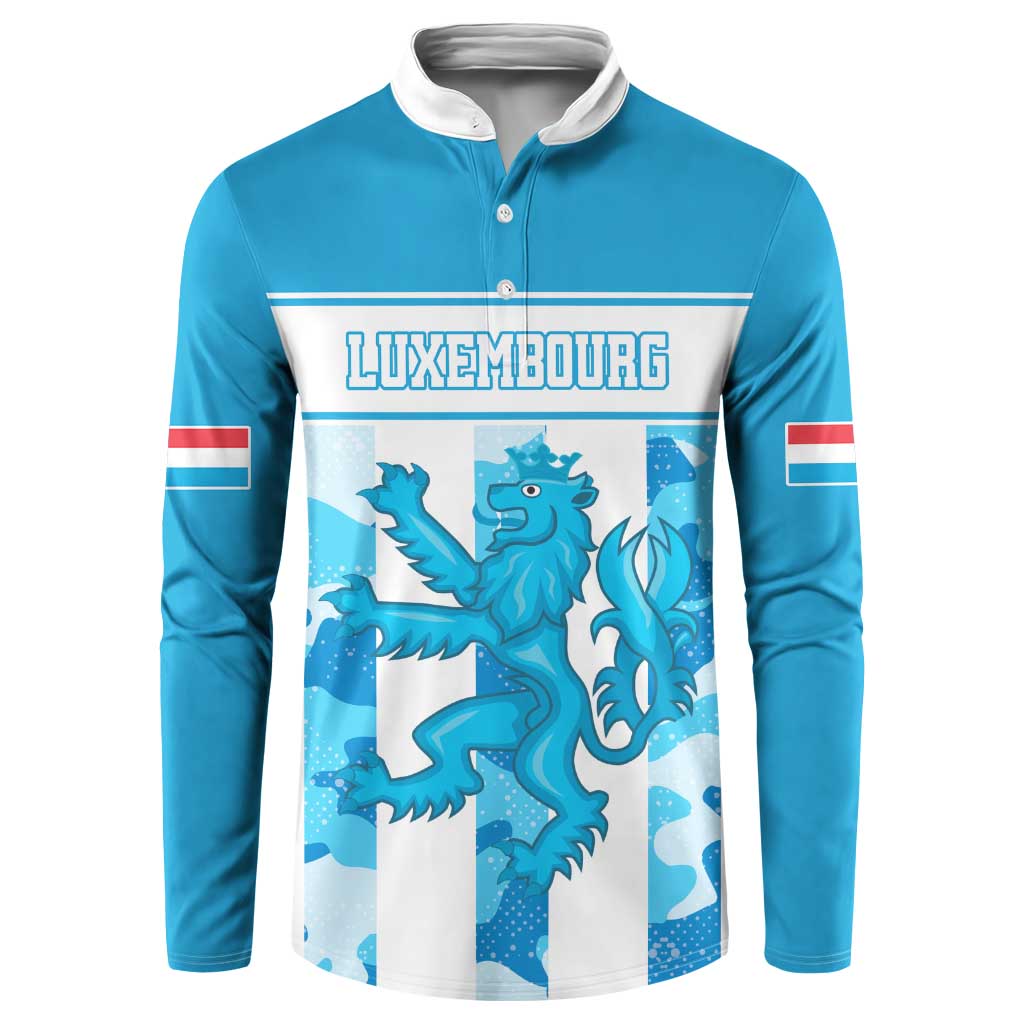 Personalized Luxembourg Button Sweatshirt Roude Leiw Grunge Style - Wonder Print Shop