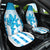 Personalized Luxembourg Car Seat Cover Roude Leiw Grunge Style - Wonder Print Shop