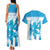 Personalized Luxembourg Couples Matching Tank Maxi Dress and Hawaiian Shirt Roude Leiw Grunge Style - Wonder Print Shop