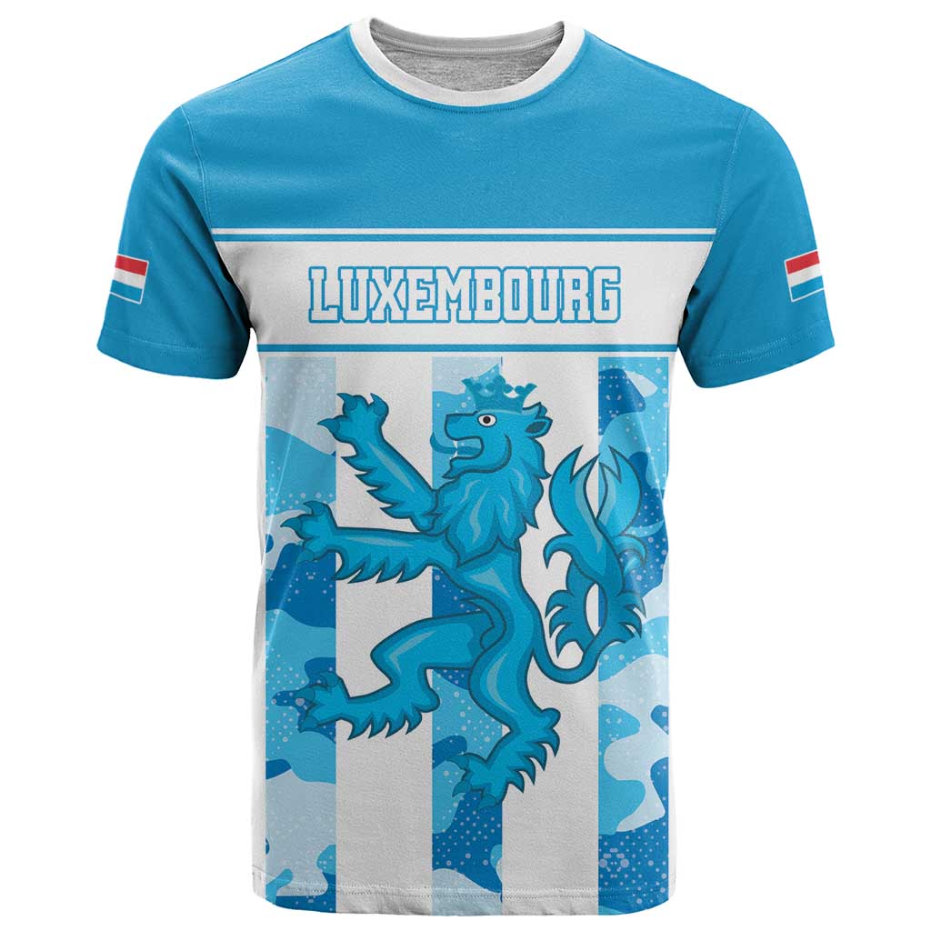 Personalized Luxembourg T Shirt Roude Leiw Grunge Style - Wonder Print Shop