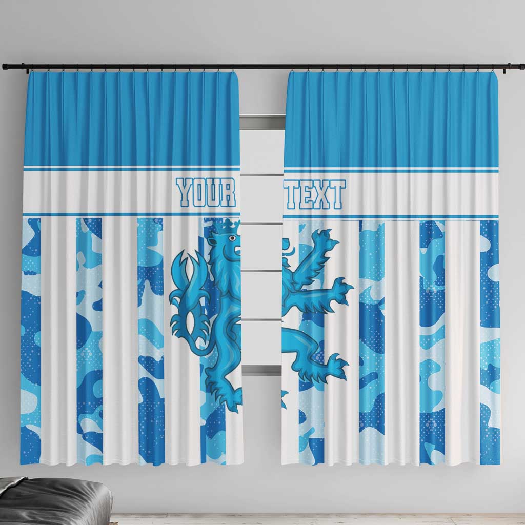 Personalized Luxembourg Window Curtain Roude Leiw Grunge Style - Wonder Print Shop