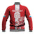 Custom Luxembourg Football Baseball Jacket Les Lions Rouges - Wonder Print Shop