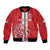 Custom Luxembourg Football Bomber Jacket Les Lions Rouges - Wonder Print Shop