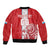 Custom Luxembourg Football Bomber Jacket Les Lions Rouges - Wonder Print Shop