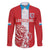 Custom Luxembourg Football Family Matching Long Sleeve Bodycon Dress and Hawaiian Shirt Les Lions Rouges - Wonder Print Shop