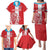 Custom Luxembourg Football Family Matching Puletasi and Hawaiian Shirt Les Lions Rouges - Wonder Print Shop