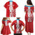 Custom Luxembourg Football Family Matching Puletasi and Hawaiian Shirt Les Lions Rouges - Wonder Print Shop