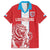 Custom Luxembourg Football Family Matching Puletasi and Hawaiian Shirt Les Lions Rouges - Wonder Print Shop