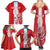 Custom Luxembourg Football Family Matching Summer Maxi Dress and Hawaiian Shirt Les Lions Rouges - Wonder Print Shop