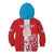 Custom Luxembourg Football Kid Hoodie Les Lions Rouges - Wonder Print Shop