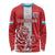 Custom Luxembourg Football Long Sleeve Shirt Les Lions Rouges - Wonder Print Shop