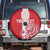 Custom Luxembourg Football Spare Tire Cover Les Lions Rouges