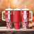 Custom Luxembourg Football Tumbler With Handle Les Lions Rouges